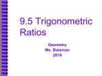 9.5 Trigonometric Ratios