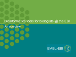 PowerPoint-Präsentation - European Bioinformatics Institute