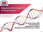 Diagnosis and management of Hypertension