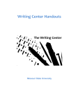 Full manual - Writing Center