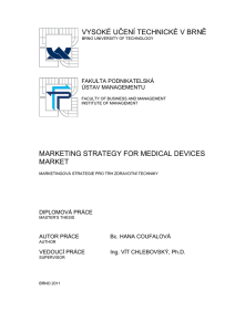 Marketing Strategy for Medical Devices Market