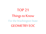 Top 21 Things to Know for the Geometry EOC Geometry Top 21