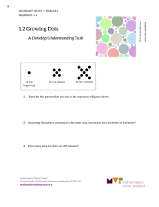 1 2 Growing Dots