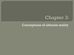 Chapter 3: Conceptions of ultimate reality