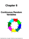 Chapter 8 Continuous Random Variables