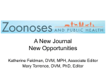 Zoonoses and Public Health: a New Journal and New Opportunities