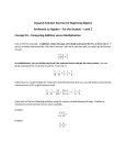 Student Worksheets for Important Concepts