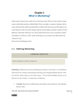 What Is Marketing?