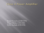 Power Amplifier (Class A)