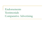 Endorsements and Testimonials