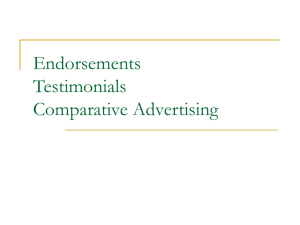 Endorsements and Testimonials