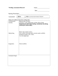 Early Writing or P Scale Assessment Sheets