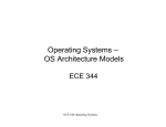 Operating Systems – OS Architecture Models