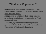 What Is a Population? - Effingham County Schools