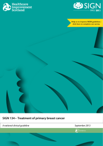 SIGN 134 • Treatment of primary breast cancer