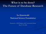 Database Systems and Security Research
