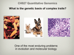 What is the genetic basis of complex traits? One of the most