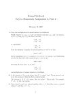 Formal Methods Key to Homework Assignment 3, Part 2