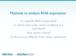 Methods to analyze RNA expression