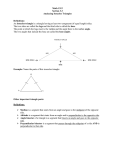 Math 1312 Section 3.3 Analyzing Isosceles Triangles Definitions: An