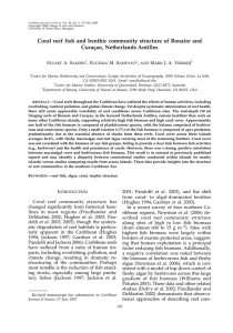 Coral reef fish and benthic community structure of Bonaire and