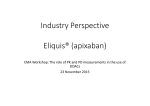 Presentation - Industry perspective: Pfizer - Eliquis® (apixaban)