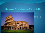 File rome creates a republic