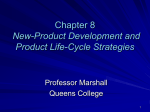 Chapter 8 New-Product Development and Product Life