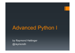 Advanced Python I