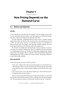 How Pricing Depends on the Demand Curve