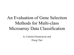 An Evaluation of Gene Selection Methods for Multi