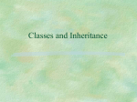 Java Class and Inheritance
