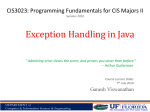 Exception Handling in Java