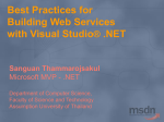 Best Practices for Building Web Services with VS.NET