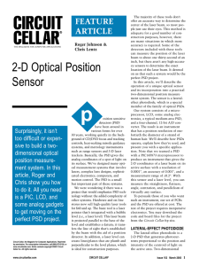 2-D Optical Position Sensor
