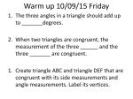 Warm up 10/08/15 Thursday