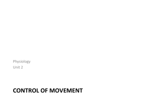 CONTROL OF MOVEMENT