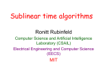 Short introduction to sublinear algorithms