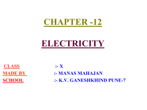 ELECTRIC CURRENT