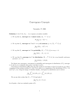 Convergence Concepts - University of Arizona Math
