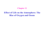 Chapter 11: The rise of oxygen and ozone – ppt