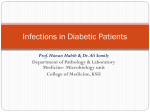 Infections in diabetic patients