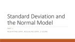 Standard Deviation and the Normal Model