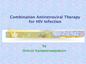 Combination Antiretroviral Threapy for HIV Infection
