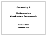 Geometry A Course