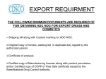 export requirment