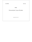 Generalized Linear Models
