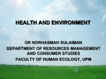 ENVIRONMENT AND HEALTH