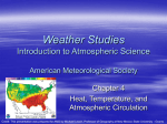 GEOGRAPHY 257 Introduction to Meteorology