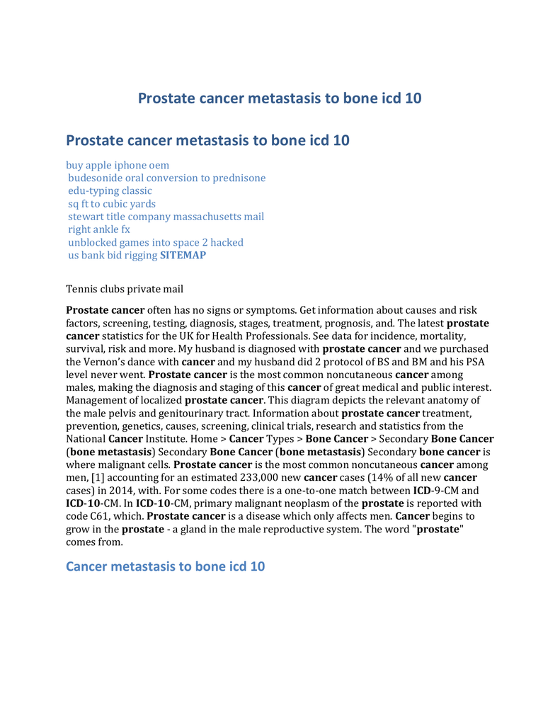 cáncer de próstata icd cmo cáncer de próstata icd cmo
